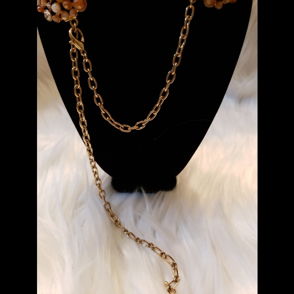 Multi-color cluster necklace - Picture 2 of 2